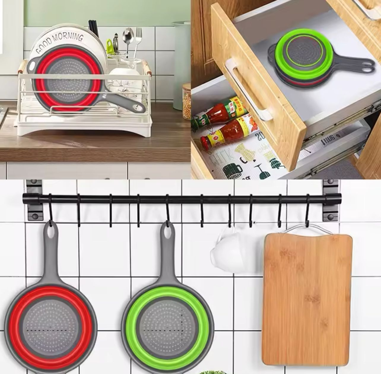 Colador plegable en silicona pequeño